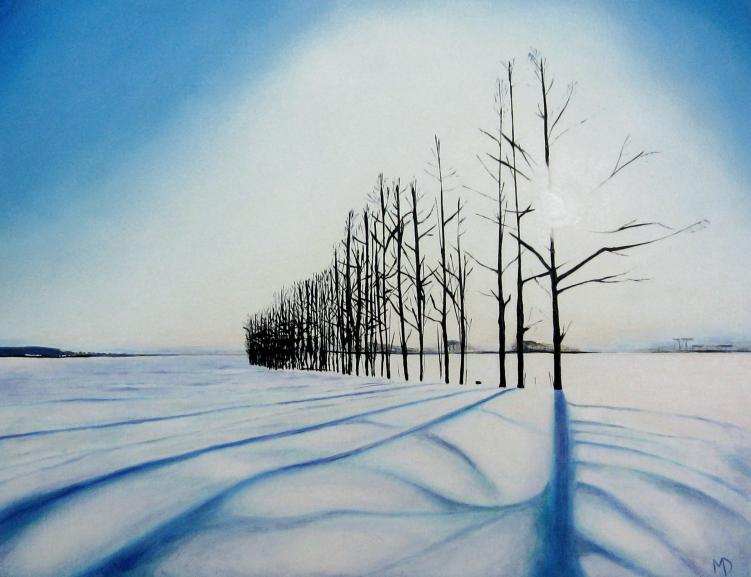 Snow trees II by Martin Davis
