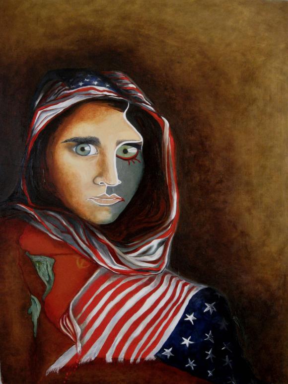 Afghan Girl (Revisited) by Martin Davis