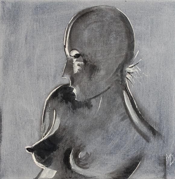 Femme grisaille by Martin Davis