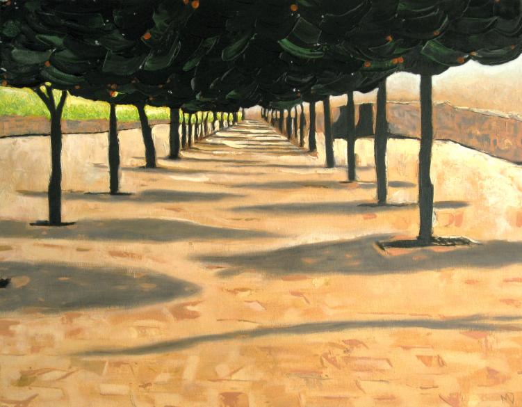 Under the orange grove by Martin Davis