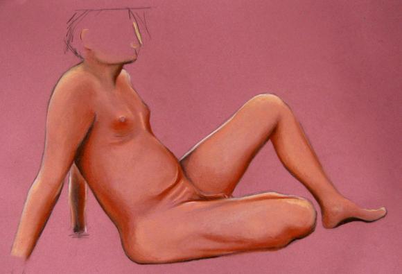 Topless Man by Martin Davis